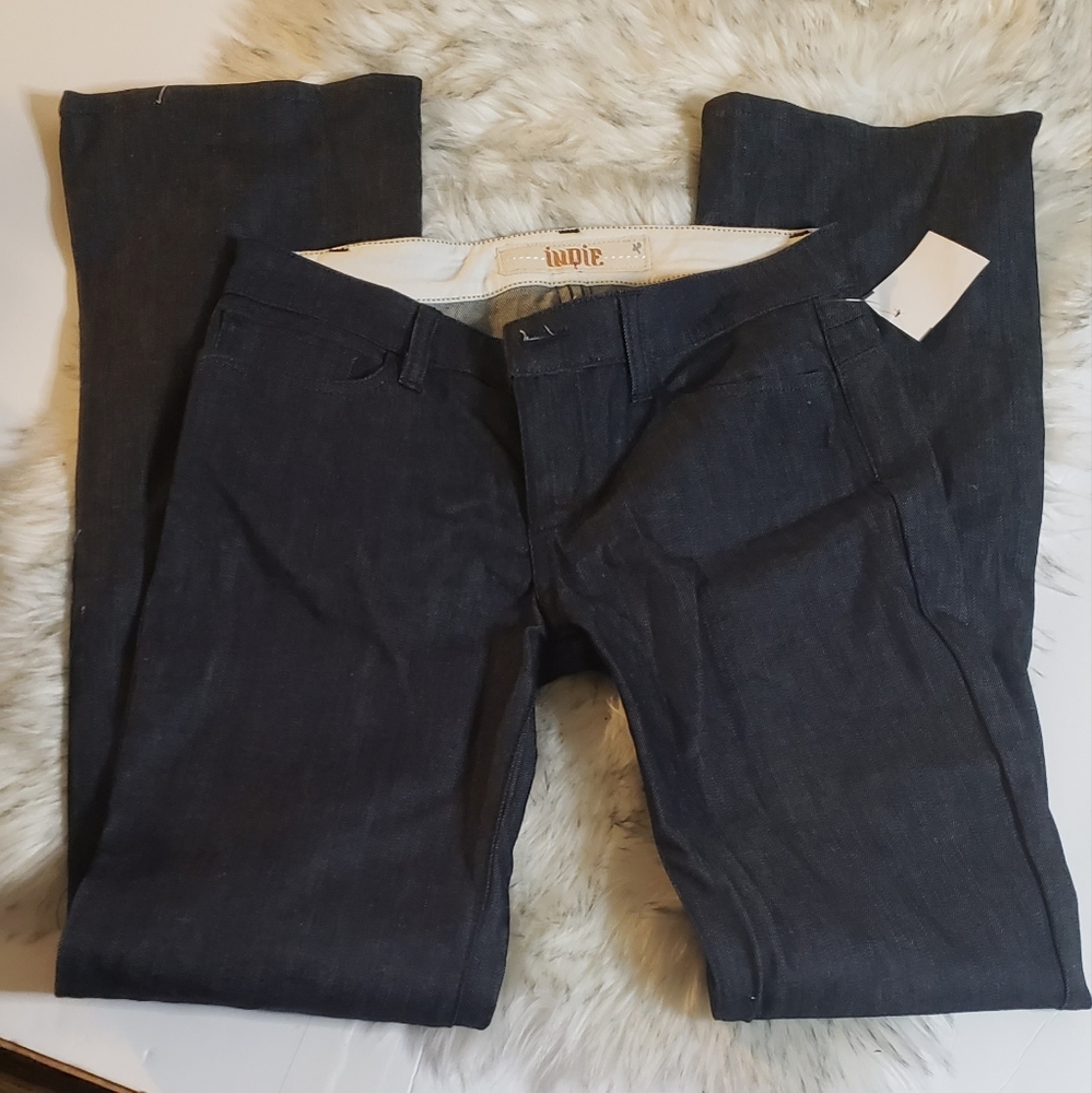 INDIE Selvedge "Raw" bootleg Jeans.  Sz 28 x 36"